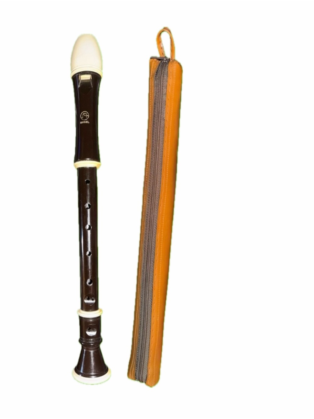 Vintage 70s ANGEL Soprano Recorder ASRB-201 Antique Musical Instrument with Case
